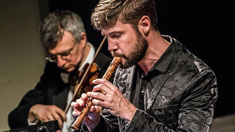 Impressionen vom Barock-Konzert im Landestheater Coburg: Solist Stefan TemmingFoto: Jochen Berger