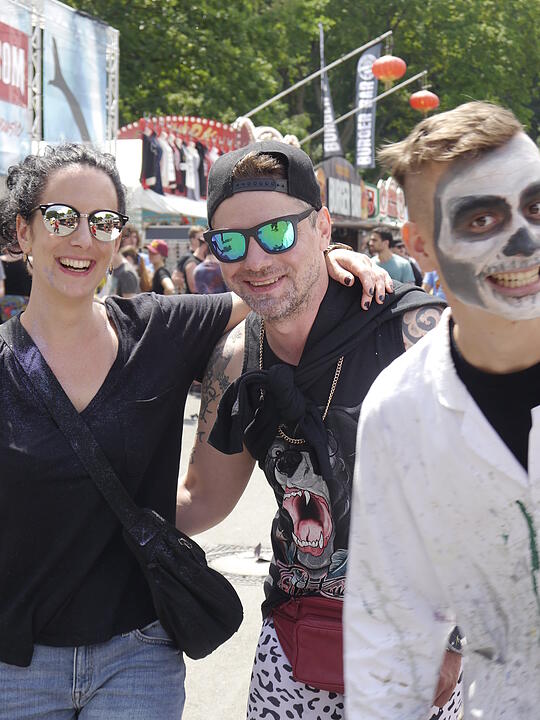 Die Besucher bei Rock im Park 2018 am Freitagnachmittag