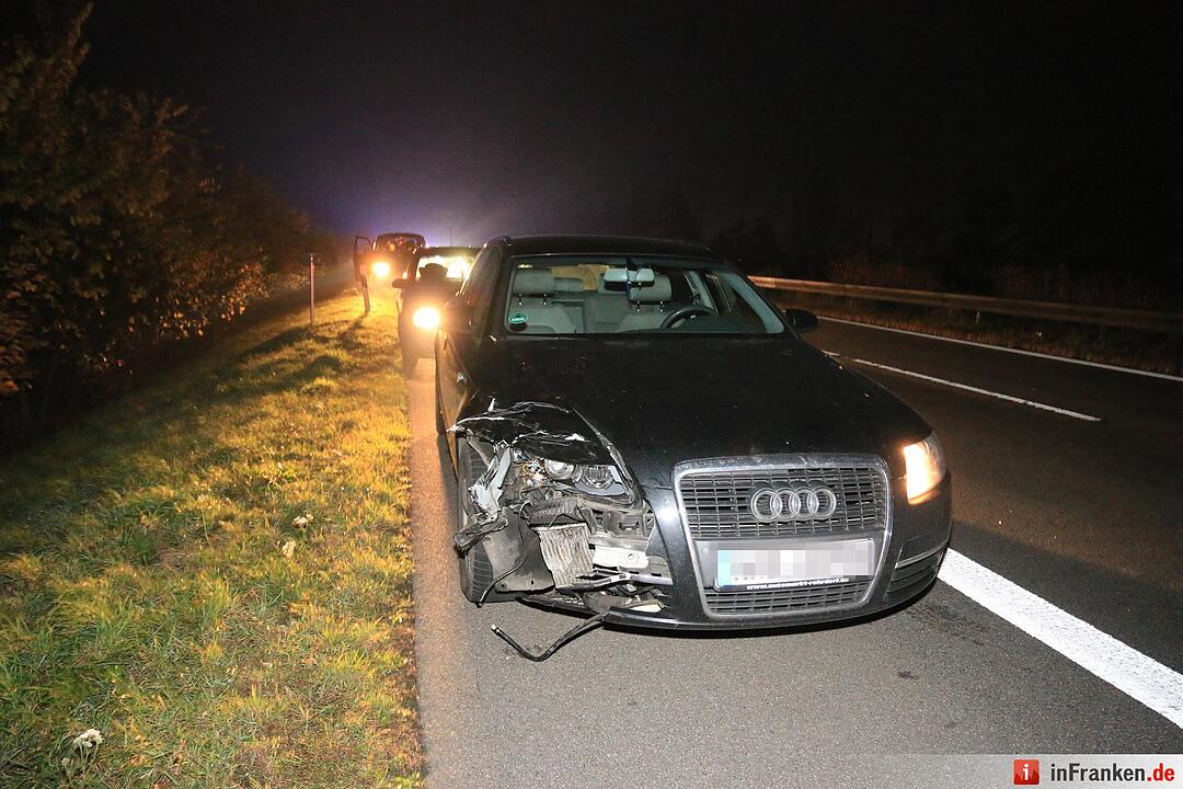 Karambolage auf der A70 bei Oberhaid