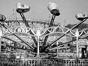 Ein Fahrgeschäft im Jahr 1950  Foto: Stadtarchiv Kronach