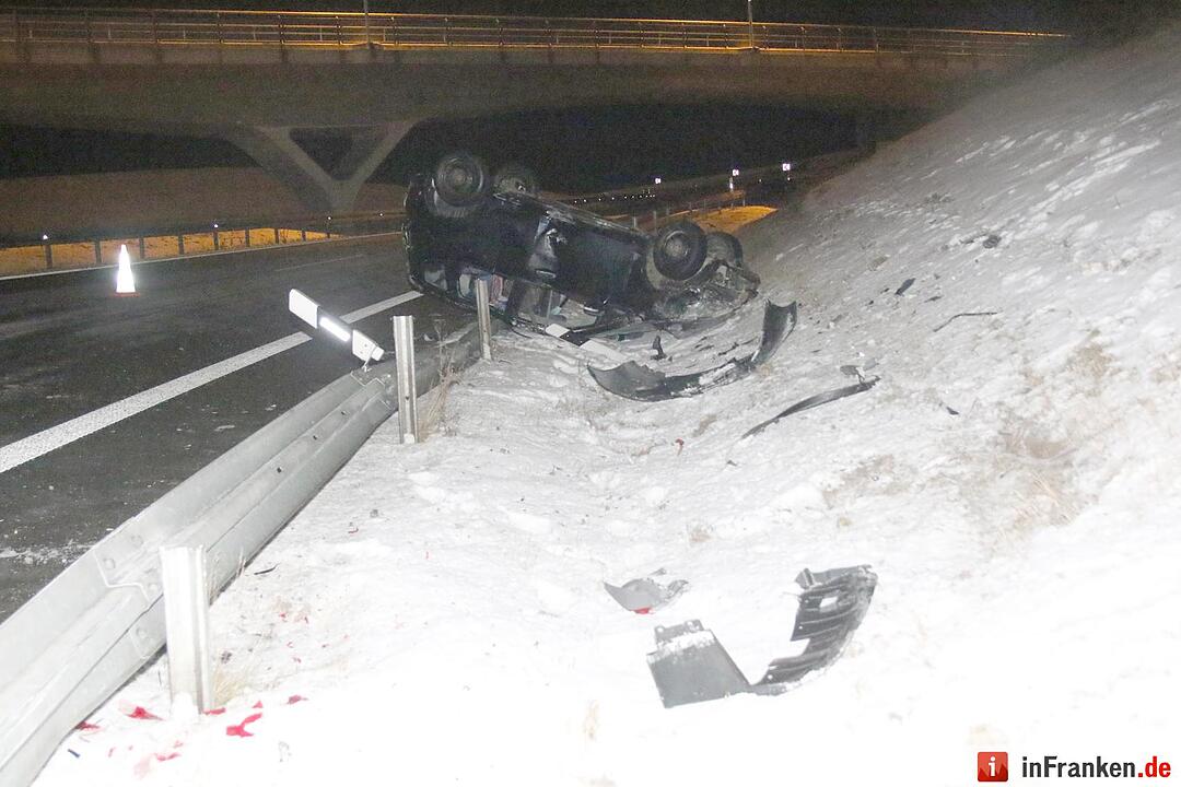 Auto überschlägt sich bei Lautertal