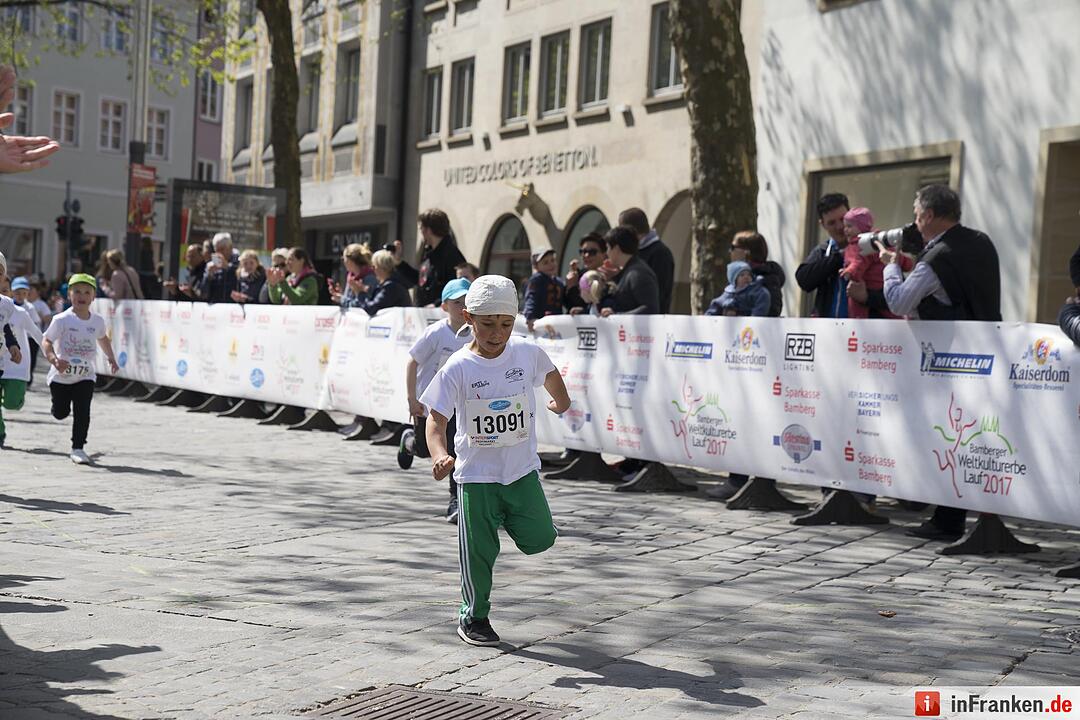 Weltkulturerbelauf in Bamberg: Der Böhnlein Bambini-Lauf 2017