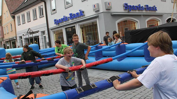 Das Menschenkicker des Kreisjugendrings zählte zu den gerne genutzten Geräten des Kreisjugendrings.
