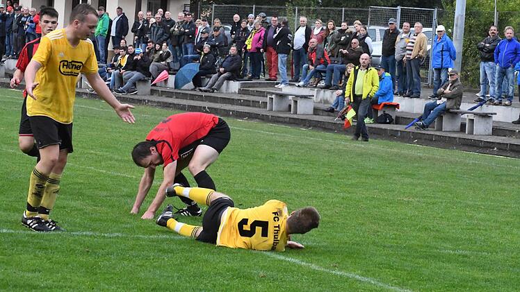 Thulba liegt schief!  Foto: Hopf