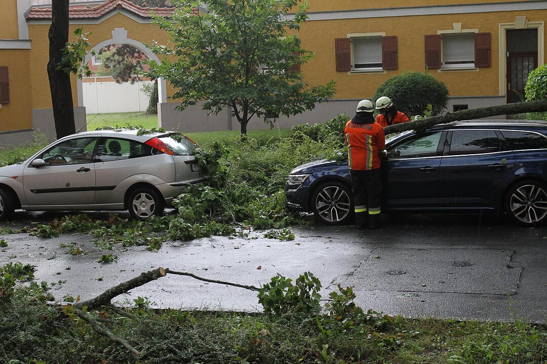 Schweres Unwetter über Mittelfranken