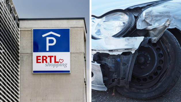 Bamberg: Auto kracht gegen Ertl-Parkhaus
