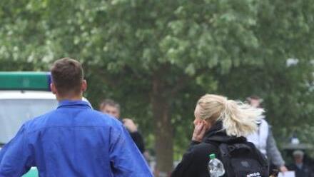 Großübung der Bundespolizei in Mainleus. Foto: Barbara Herbst