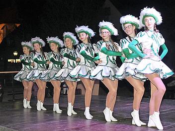 Die Markgrafengarde beim Rathaussturm in Heiligenstadt.  Fotos: Carmen Schwind