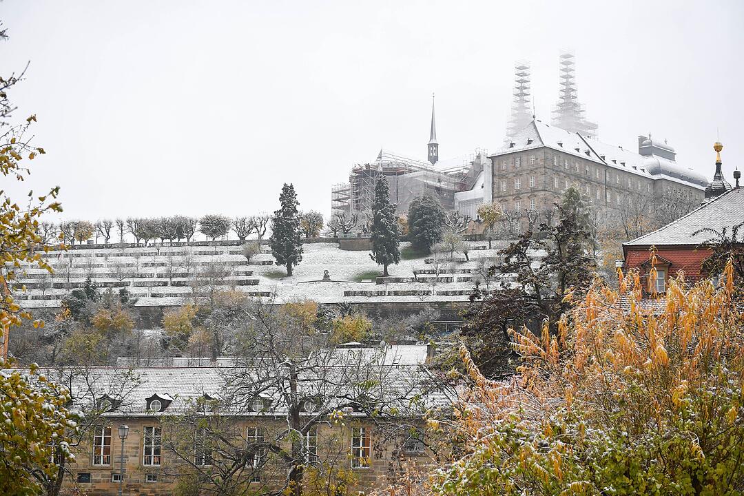 Schneeschauer in Bamberg