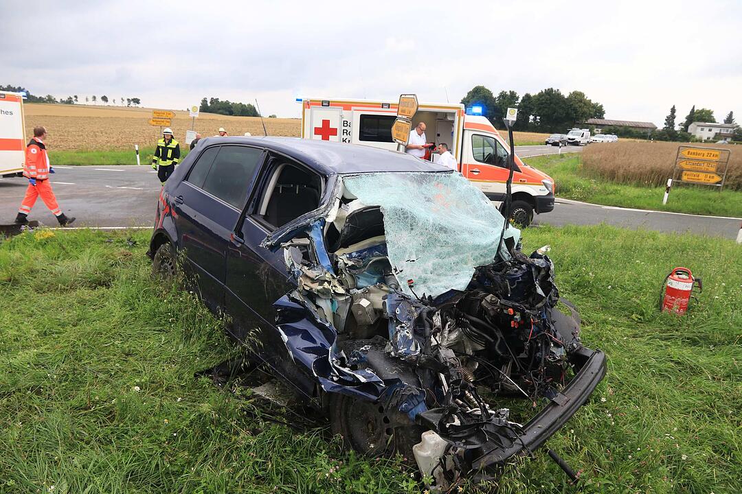 Schwerer Unfall im Landkreis Bamberg