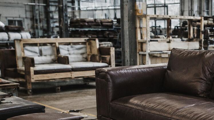 Polsterm&ouml;belfabrik, Couch, Sofa, Ledercouch, Ledersofa, Wohnzimmer