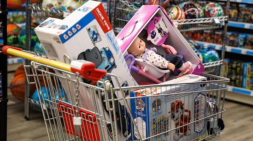 Einkaufswagen in einer Rofu-Filiale