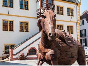 Volkacher Rathaus und Marktplatz