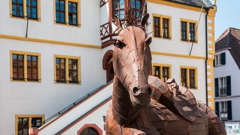 Volkacher Rathaus und Marktplatz