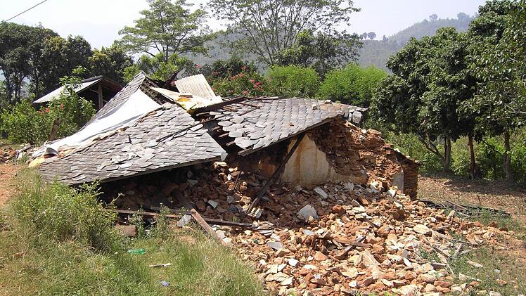 Nepal nach den Erdbeben  Foto: Nepalhilfe Kulmbach