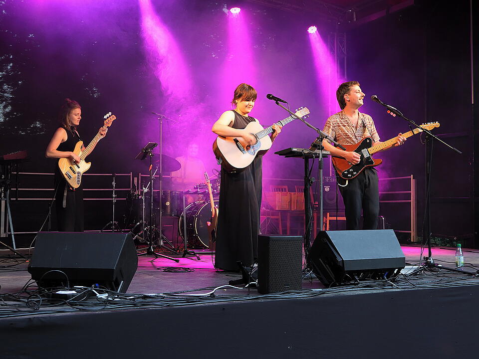 Das Fest fand im Schlosspark statt.