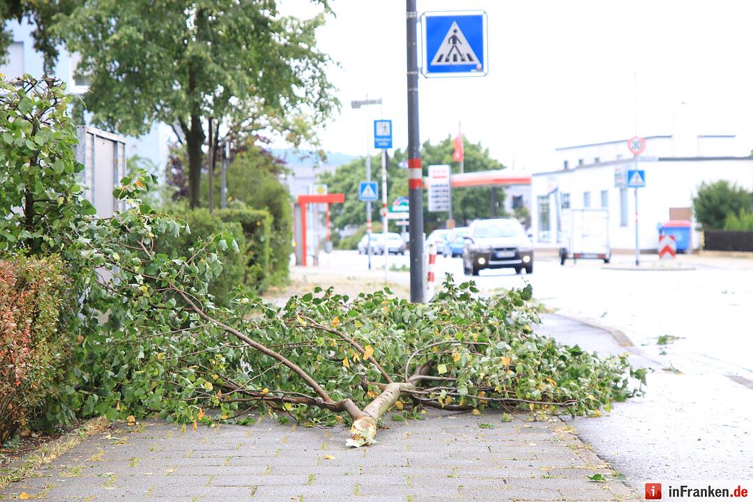 Massive Schäden nach Sturm in Bamberg