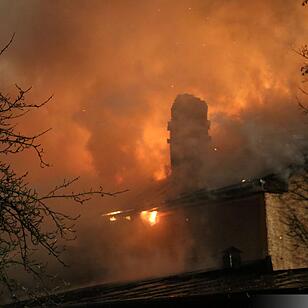 Grossbrand im ehemaligen Kinosaal in Kirchenlamitz