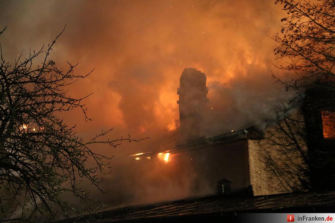 Grossbrand im ehemaligen Kinosaal in Kirchenlamitz