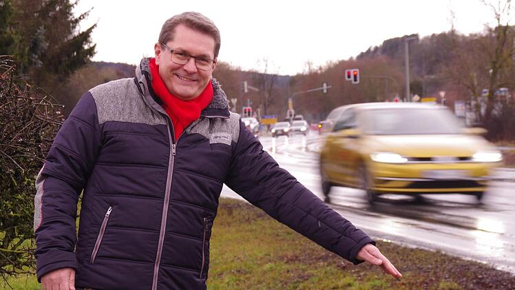 Oliver Skalls Ziel: Eine Untertunnelung und ein Kreisverkehr nahe der Kreuzung Unter-/Oberrodach. Foto: Marco Meißner