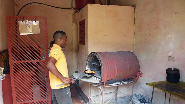 Hier kriegt man die Peso-Pizzas für umgerechnet 15 Cent.