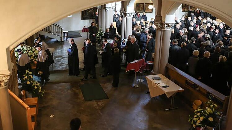 Impressionen von der Trauerfeier für Horst Kühne in der Petrikirche Foto: Barbara Herbst