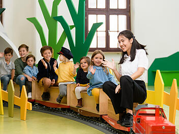 Das Kinderbahnland im Deutsche Bahn Museum in Nürnberg