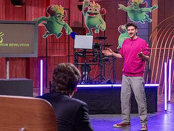 "Drum Revolution"-Gr&uuml;nder Andreas muss in der "H&ouml;hle der L&ouml;wen" harte Kritik einstecken.