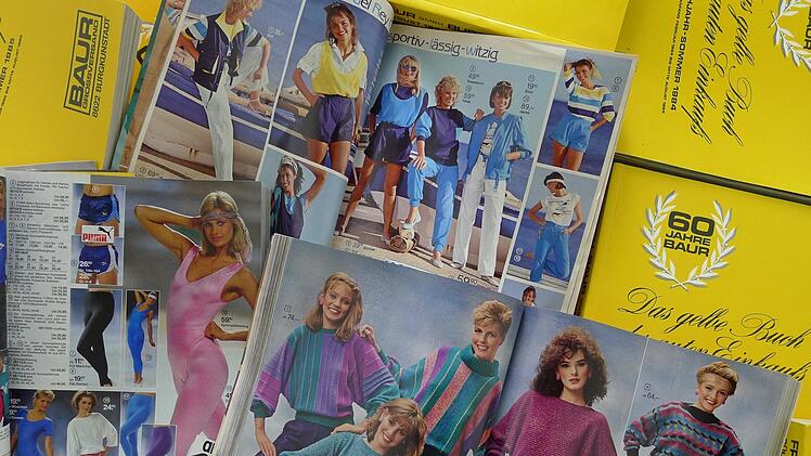 Die Mode der 80er, wie sie in den  Baur-Katalogen abgebildet war. Foto: Archiv Baur