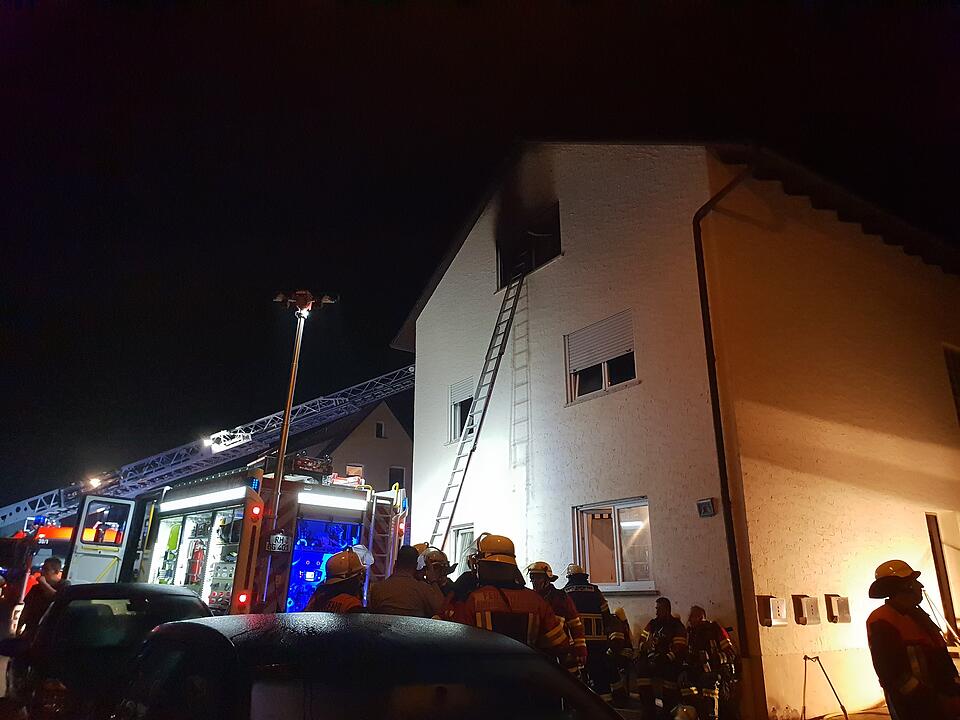 Mann stirbt bei Feuer in Georgensgmünd