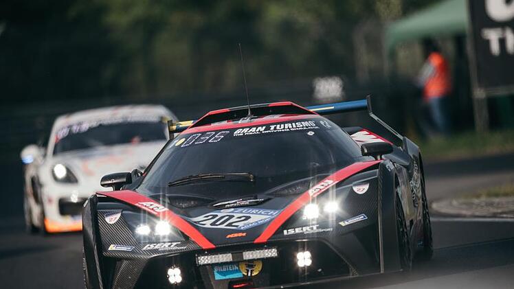 Der KTM X-Bow GT4 vom Mainleuser Team Isert mit den Fahrerduos Ferdinand Stuck/Johannes Stuck und Volker Strycek/Max Friedhoff wurde Klassensieger.  Foto: Isert Motorsport