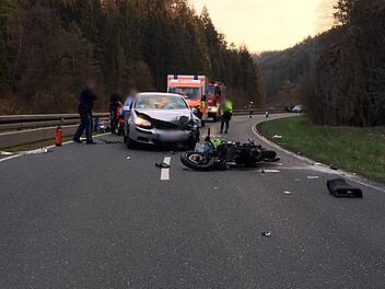 Auf der zwischen Waischenfeld und Nankendorf ereignete sich der Verkehrsunfall,  Foto: Freiwillige Feuerwehr Waischenfeld