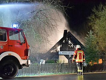 Der Biergarten und der Kiosk in Mauthaus wurden ein Raub der Flammen.