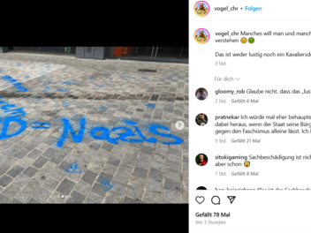 Anti-AfD-Parolen auf N&uuml;rnberger Platz geschmiert - B&uuml;rgermeister entsetzt