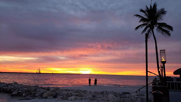 Rund um Dunedin, wo Lara Regenspurger wohnt, kann man legendäre Sonnenuntergänge erleben.  Foto: Regenspurger