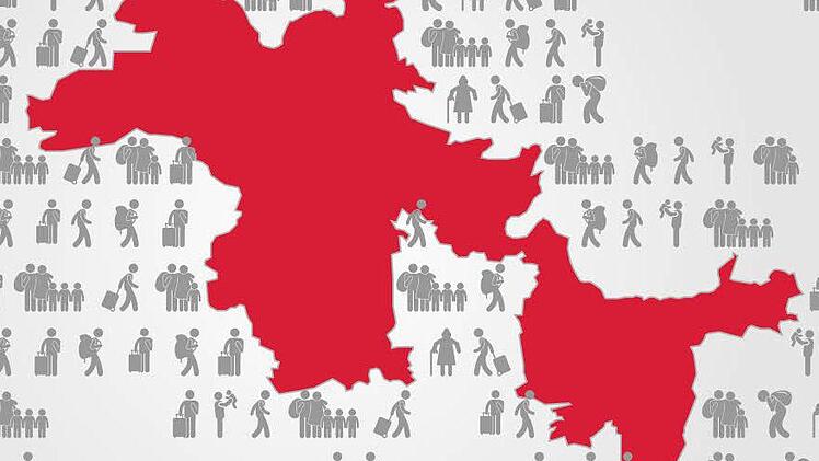 Der Zustrom von Flüchtlingen wird auch im Kreis Erlangen-Höchstadt immer stärker. Grafik: Carolin Höfler (FT)