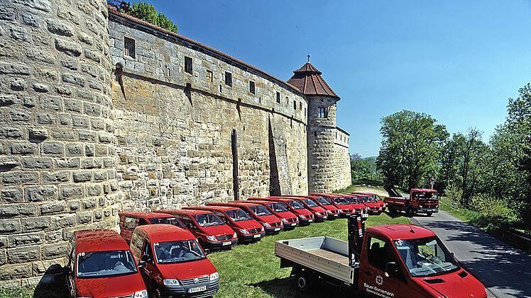 Die Fahrzeugflotte der Firma Steinrestaurierung Bauer-Bornemann