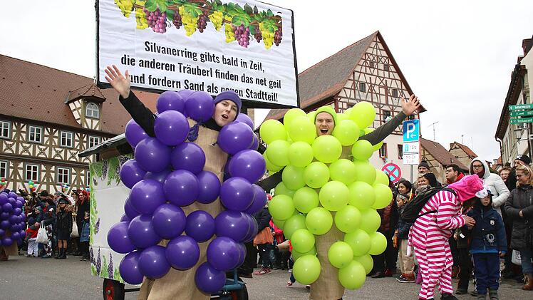 Die Zeiler "Minis" forderten Sand als neuen Stadtteil.