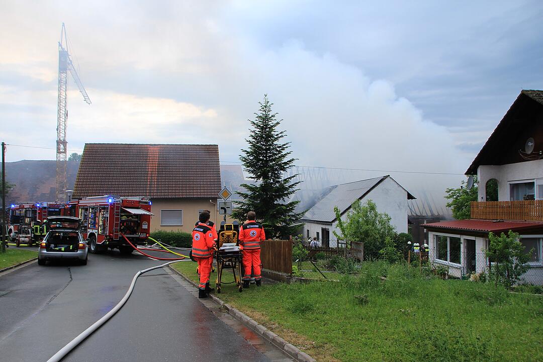 Großbrand im Kreis Erlangen-Höchstadt
