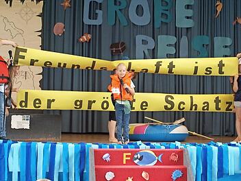Den gesuchten Schatz fanden die Seefahrer der Grundschule Steinwiesen erst zurück in der Heimat. Foto: Susanne Deuerling