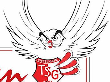 Die "Eulen" - hier das Logo der TSG Ludwigshafen-Friesenheim - wollen im Endspurt der 2. Handball-Bundesliga noch unerwartet zuschnappen...