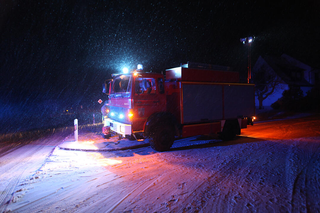 Schneechaos in Teilen von Mittelfranken