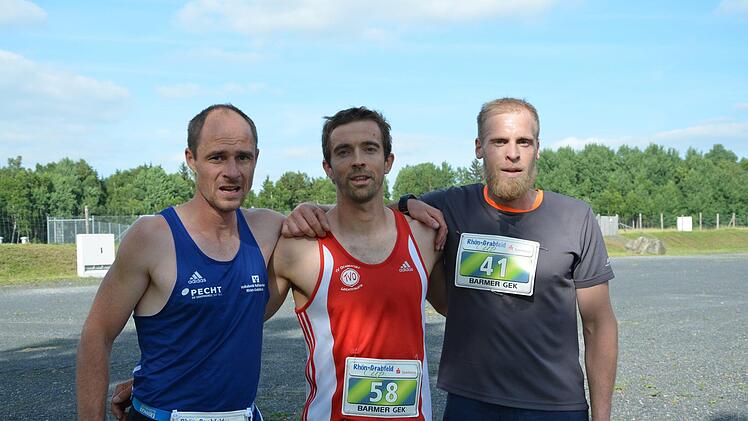 Die Top-3: (von links) Marcus Enders (2.), Christian Dürr (1.) und Florian Kretschmann (3.).Thomas Helfrich