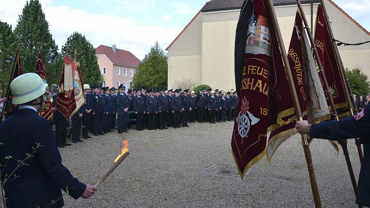 Die Feuerwehren der Großen Kreisstadt feierten den Florianstag. Foto: Peter Rauch