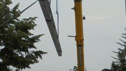Arbeiten am Schwarzen Steg. Foto: Wolfgang Hümmer