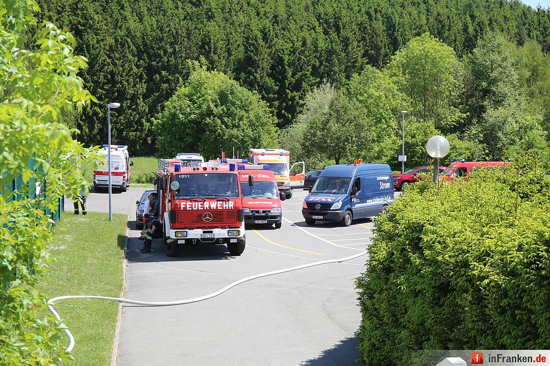 Kreis Hof: Photovoltaikanlage auf Schuldach fängt Feuer