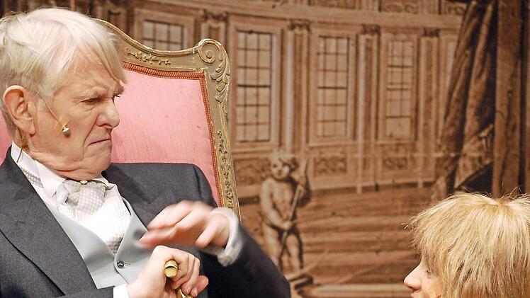 Szene aus dem Stück "Der kleine Lord", das am letzten November-Wochenende im Kronacher Kreiskulturraum gegeben wird. Foto: PR