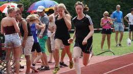 Sprint über 100 Meter der U16.
