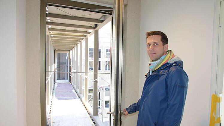 Eindrücke von den Baustellen im Landratsamt. Foto: Ralf Ruppert