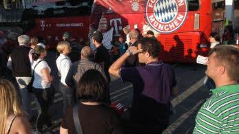 Auftritt der "kleinen Bayern" auf großer Bühne im Willy-Sachs-Stadion. Foto: ssp